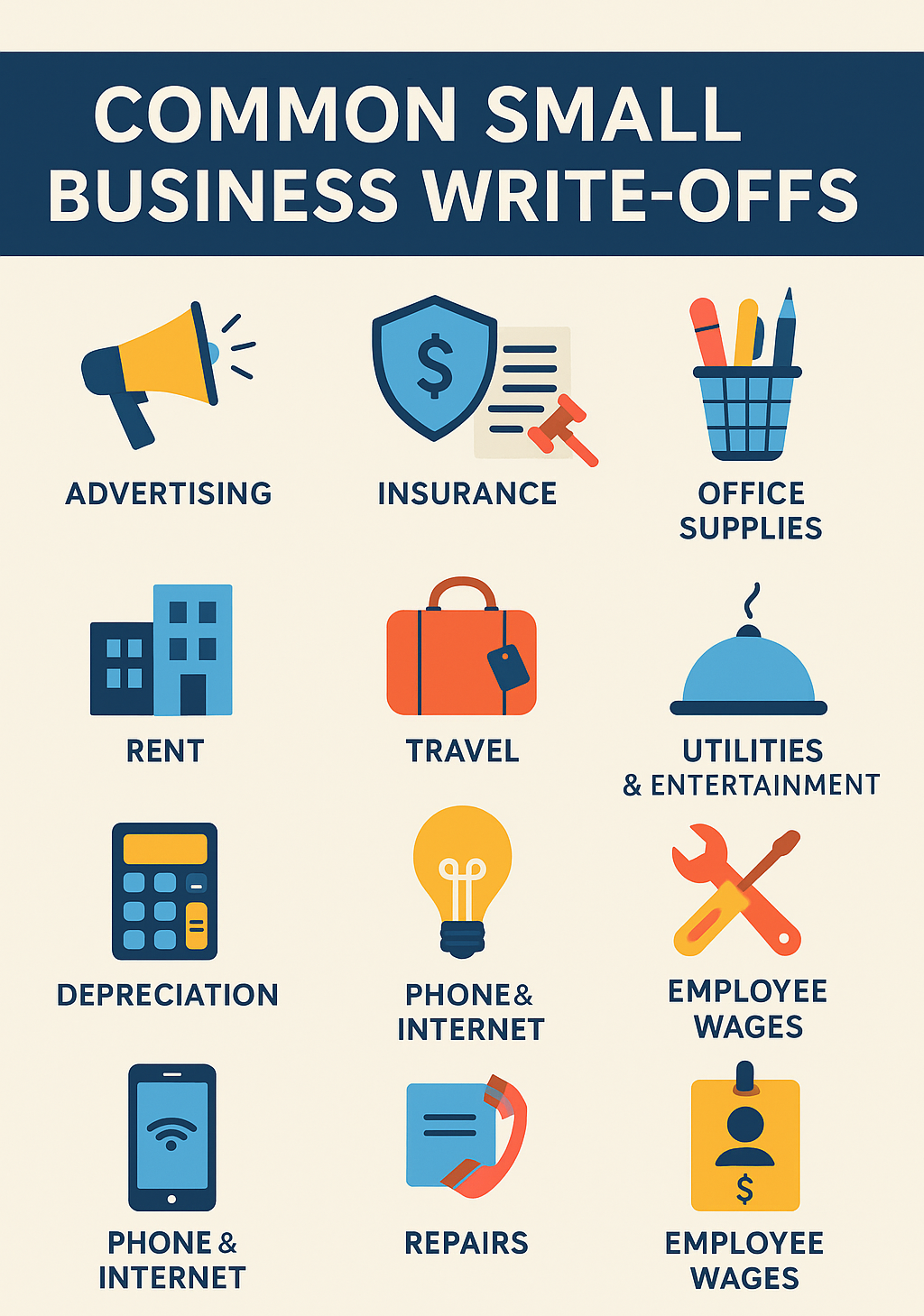 Common small business write offs a simple guide on how to master small business tax planning Common small business write offs missed due to not tax planning ahead